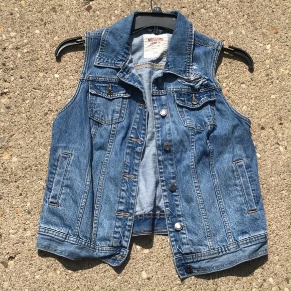 Mossimo Supply Co. Jackets & Blazers - Mossimo Distressed Jean Jacket